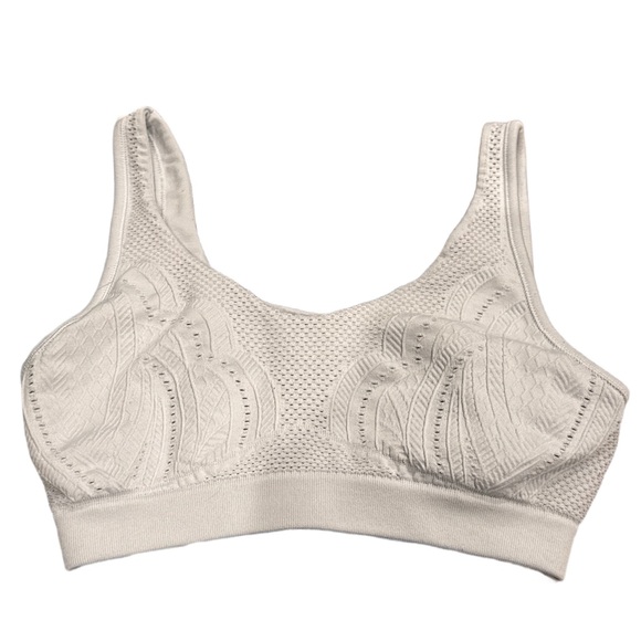 Athleta perforated sports bra small gray - Picture 1 of 4